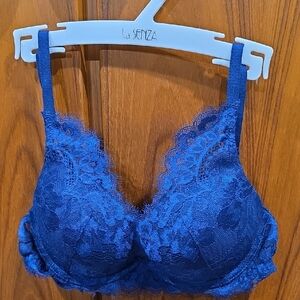 La Senza Deep Blue Lace Bra